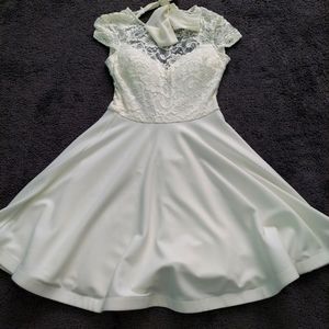 White Dress from Macy's, perfect for homecoming